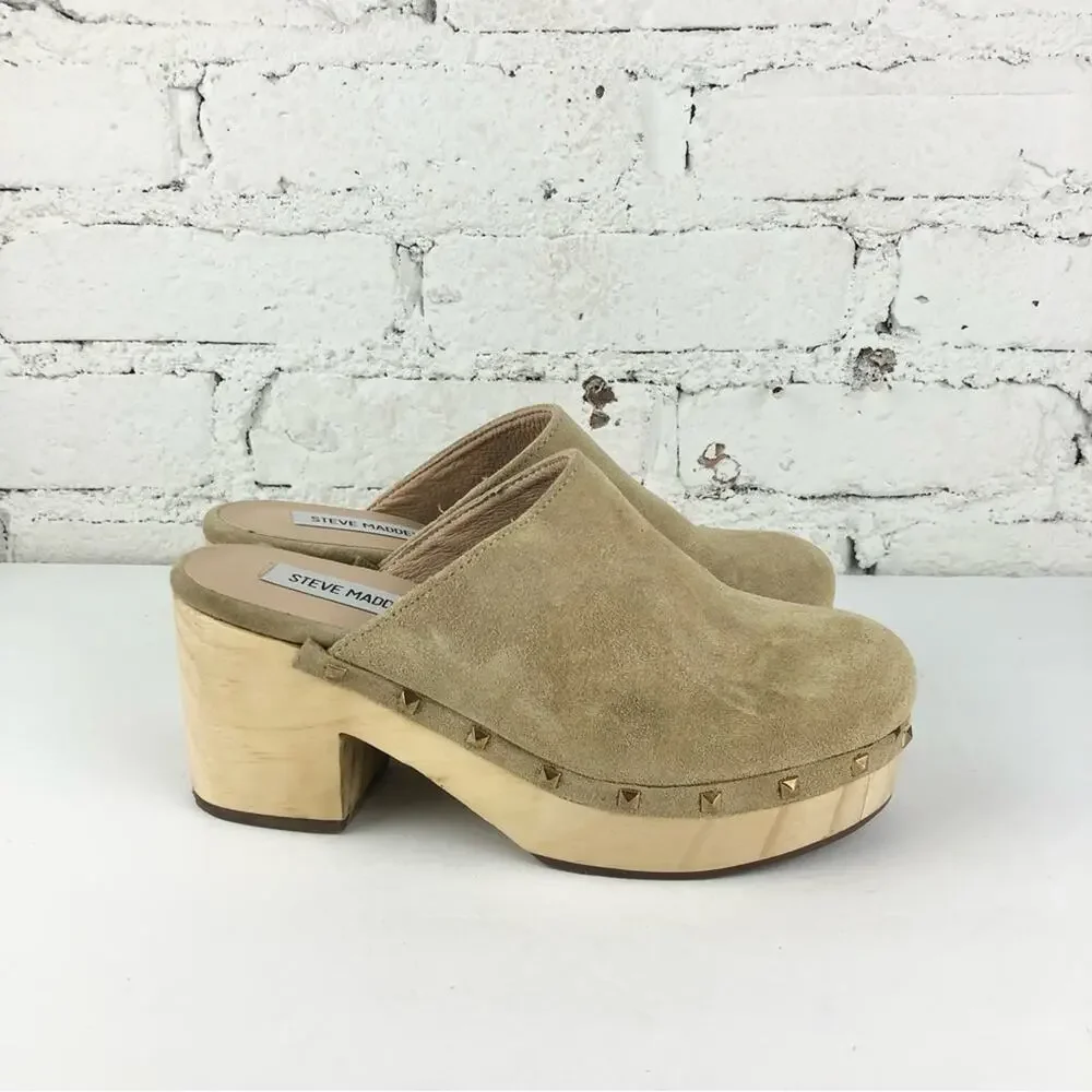 Steve Madden Brooklyn Wood Platform Heels